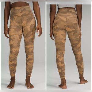 Lululemon align HR 23” Heritage 365 Camo Beige Multi size 8